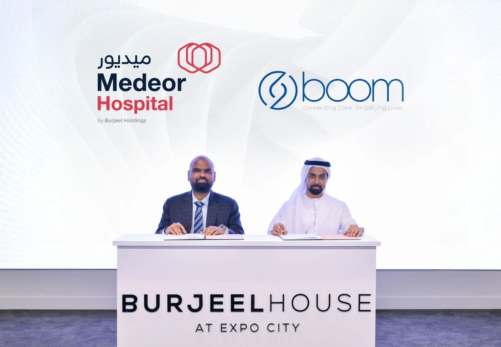 Boom Health Signs MoU with Medeor Hospital at Burjeel House